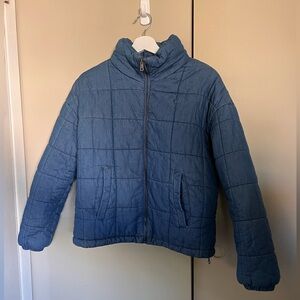 Levi’s blue denim puffer jacket